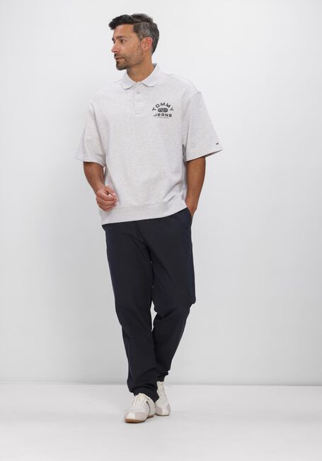 Graue TOMMY JEANS Polo-Shirt TJM 90S SOLID SPORT POLO - large