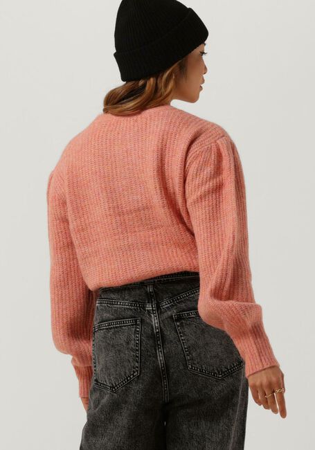 Rosane SCOTCH & SODA Strickjacke KNITTED CREWNECK CARDIGAN WITH PUFFED SLEEVES - large