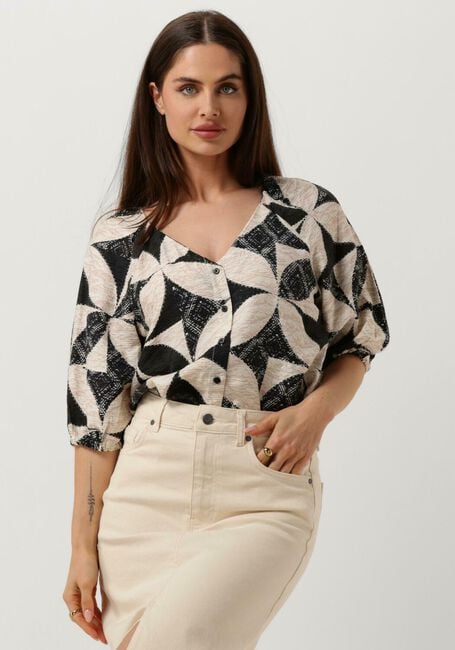 Schwarze OBJECT Blusen OBJBETTINA RE 2/4 TOP - large