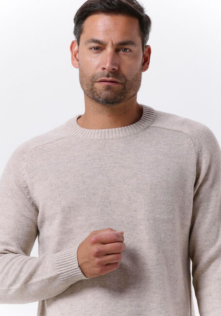 Beige SELECTED HOMME Pullover NEWCOBAN LAMBS WOOL CREW NECK W - large