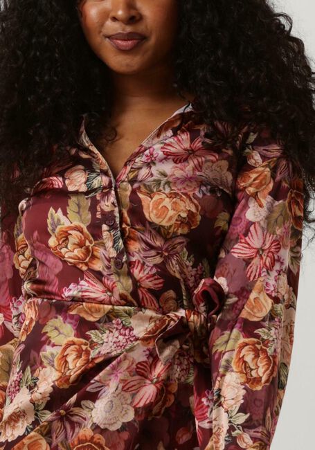 Braune GUESS Minikleid LS ALYA PRINTED DRESS - large