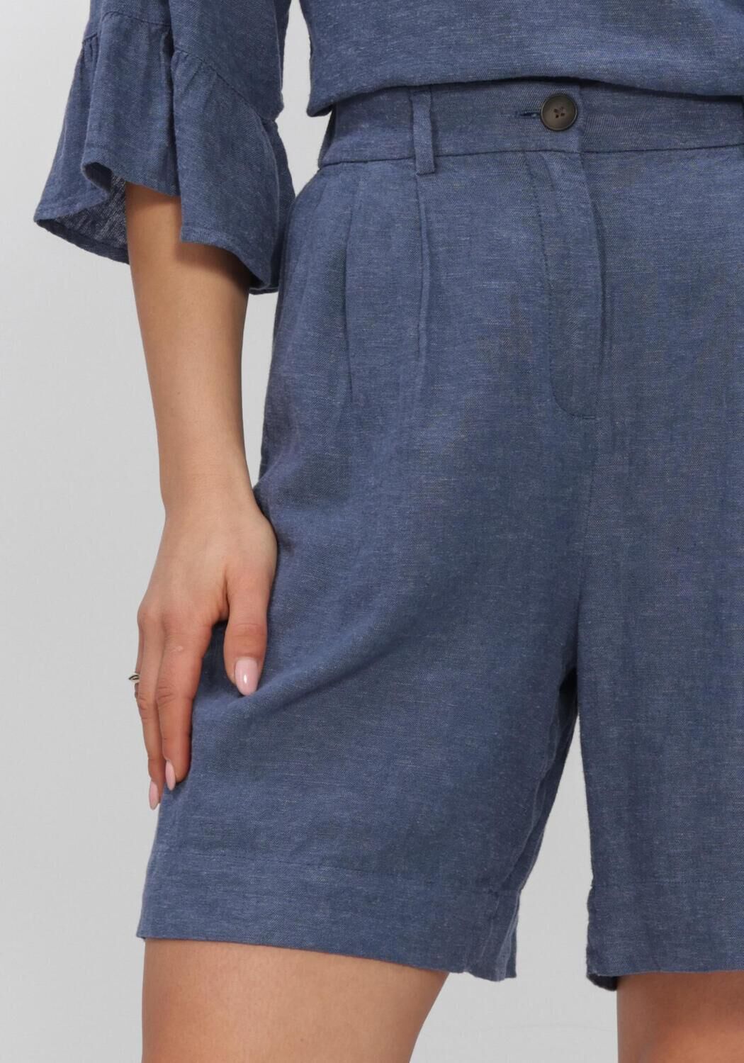 Blaue MSCH COPENHAGEN Hosen MSCHVIANA GINIA HW SHORTS - large