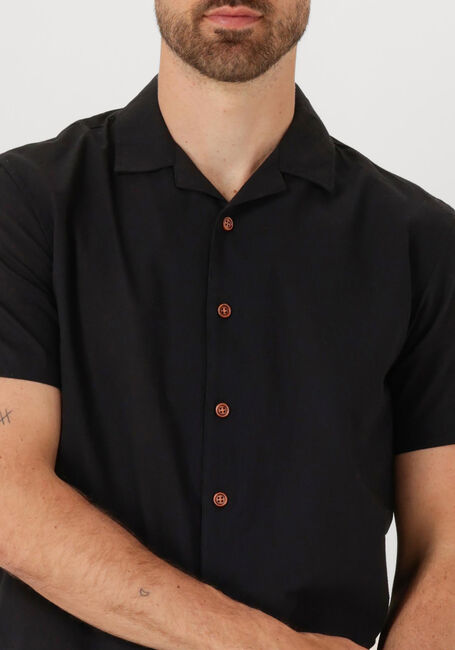 Schwarze ANERKJENDT Hemden AKLEO SSS COT/LINEN SHIRT - large