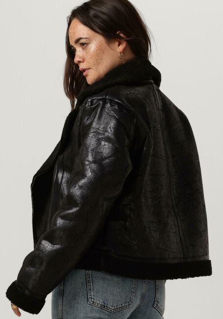 Schwarze NEO NOIR Teddy-Jacke SADIE TEDDY JACKET - large