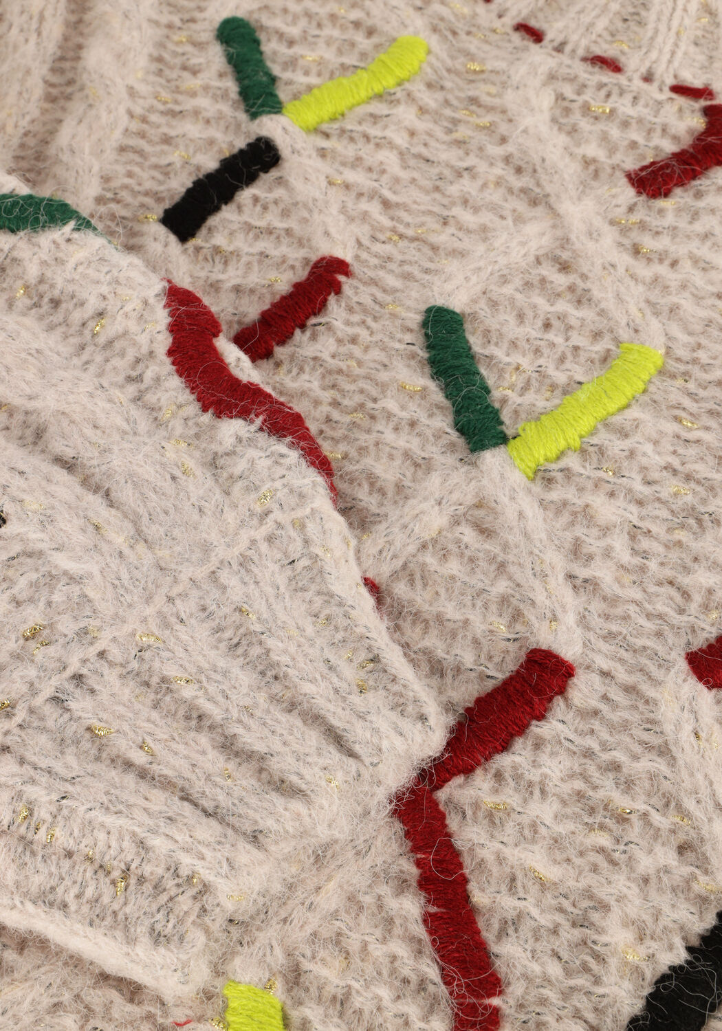 Rosane POM AMSTERDAM Pullover CABLE PINK - large