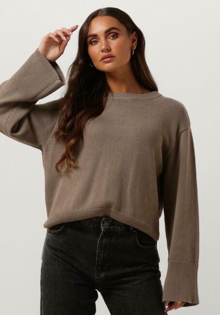 Taupe MODSTRÖM Pullover CORBINMD O-NECK - large