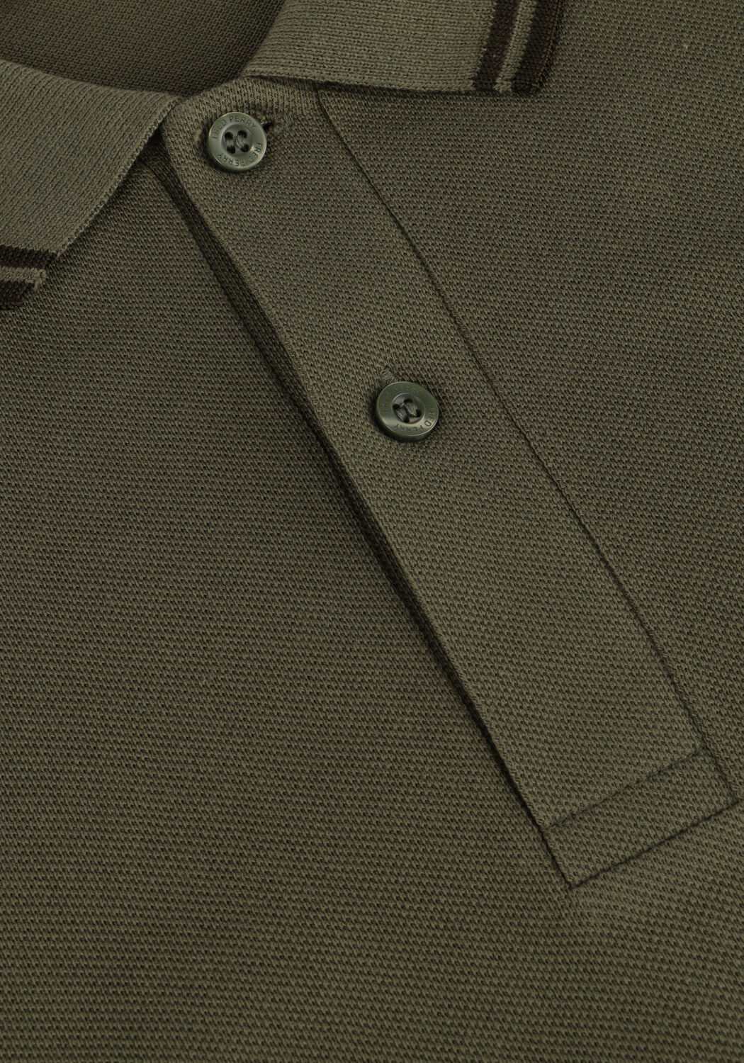 Dunkelgr&uuml;n FRED PERRY Polo-Shirt TWIN TIPPED FRED PERRY SHIRT LONG SLEEVE - large