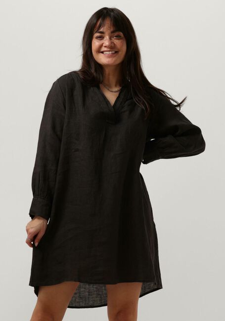 Schwarze BY-BAR Minikleid RESA LINEN DRESS - large