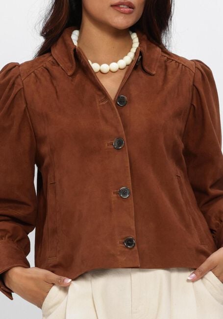 Braune DANTE6 Jack MICAIAH CROPPED SUEDE JACKET - large