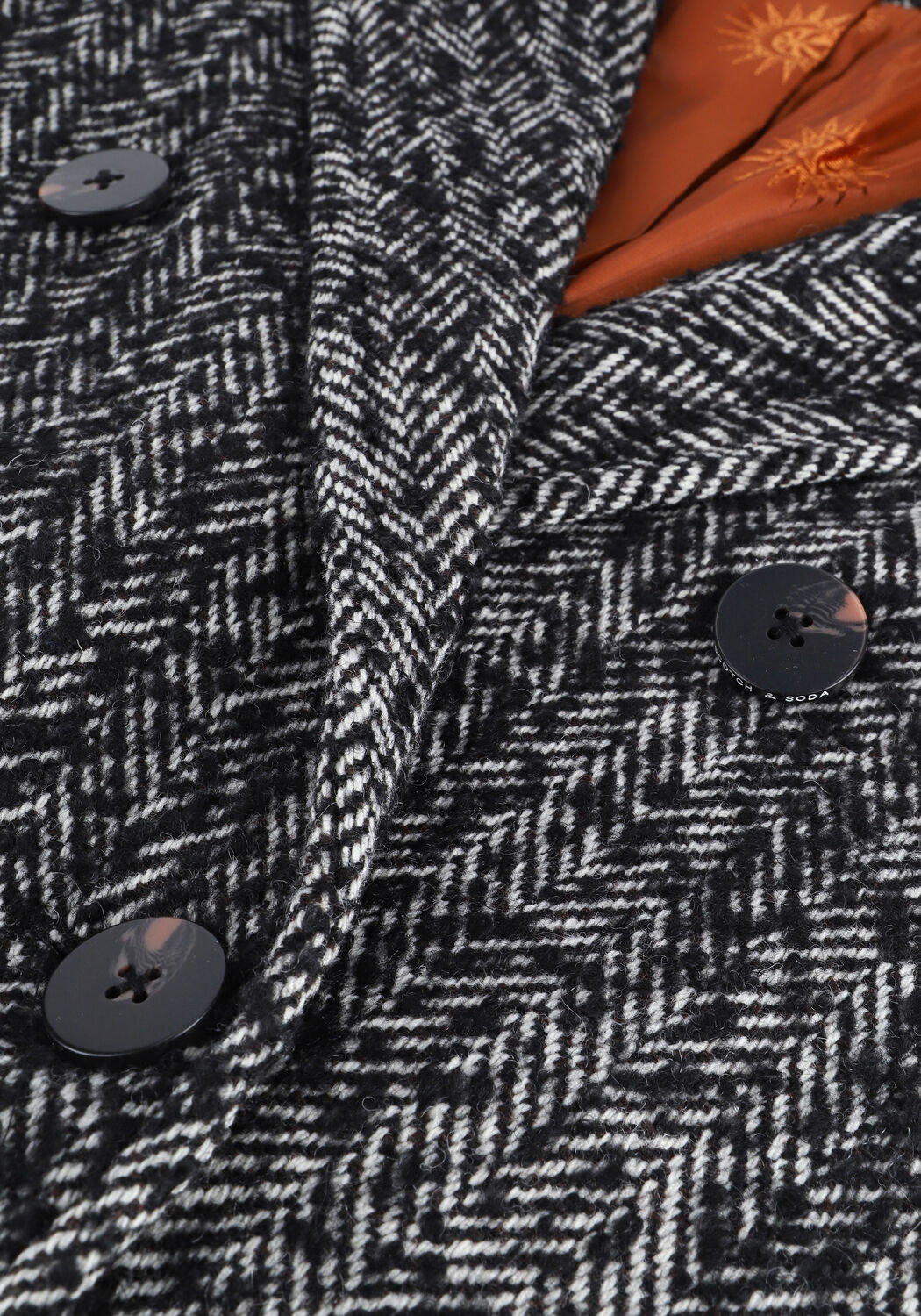 Graue SCOTCH & SODA M&auml;ntel DOUBLE-BREASTED CLASSIC RECYCL - large