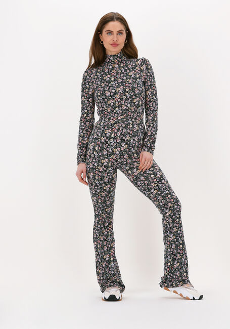 Mehrfarbige/Bunte COLOURFUL REBEL Schlaghose VINTAGE FLORAL PEACHED FLARE PANTS - large