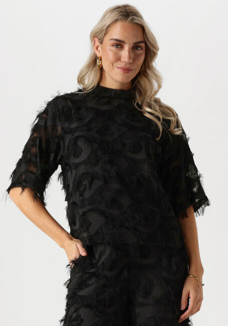 Schwarze MINUS T-shirt MSMAICA HIGH NECK BLOUSE - large