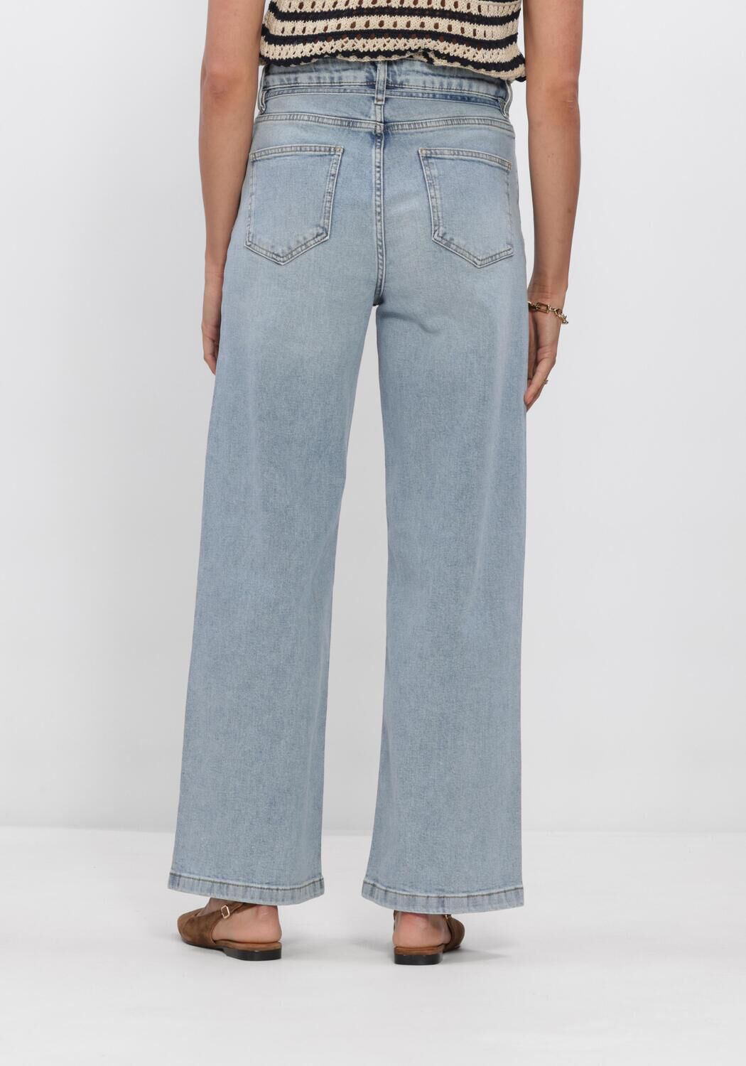 Blaue MODSTR&Ouml;M Wide jeans ISOLDEMD SOLID PANTS - large