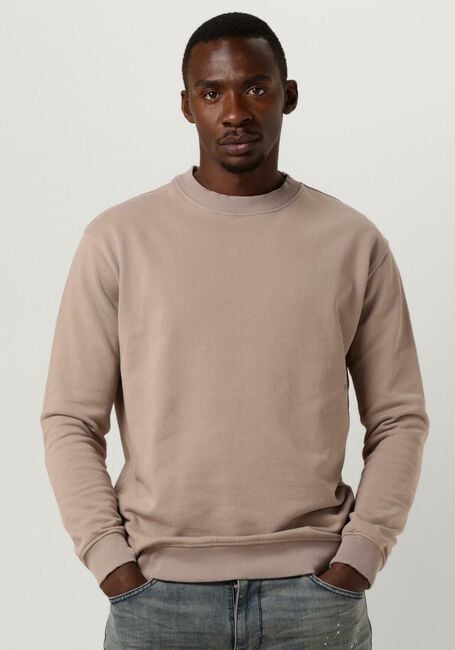 Taupe PUREWHITE Pullover CREWNECK WITH BIG BACK PRINT - large