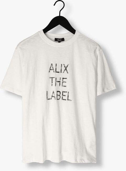 Weiße ALIX THE LABEL T-shirt LADIES KNITTED ALIX THE LABEL T-SHIRT - large