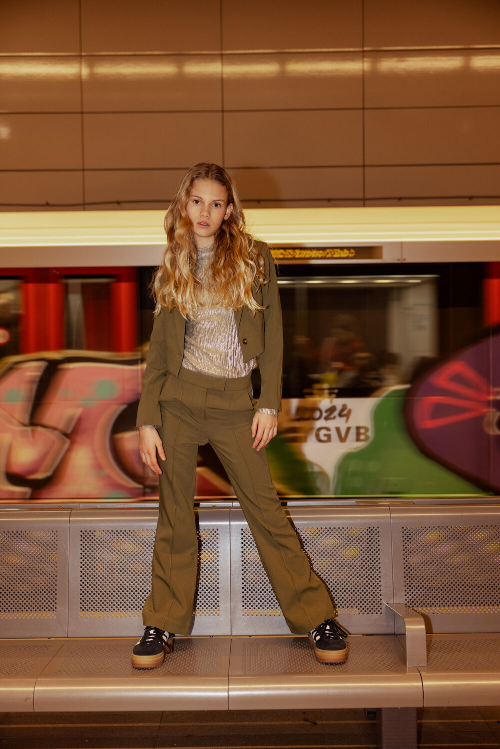 Gr&uuml;ne AI&KO Hose CHANTALLE VIS 345 G - large