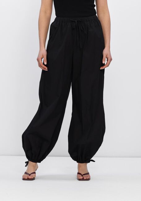 Schwarze NEO NOIR Weite Hose ROXANE BALLOON POPLIN PANTS - large