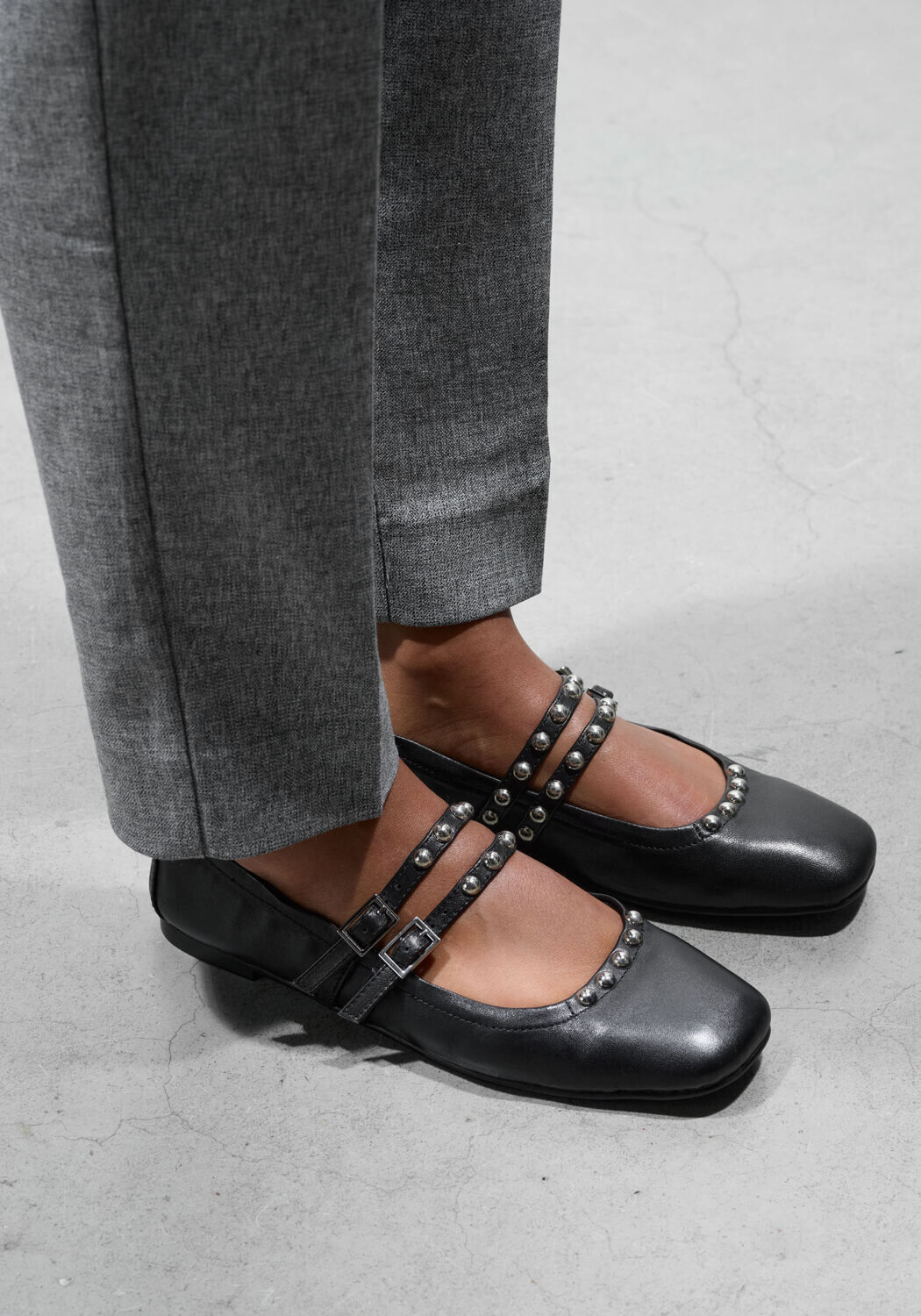 Schwarze STEFANO LAURAN Ballerinas BAILARINA ARRUGADA - medium