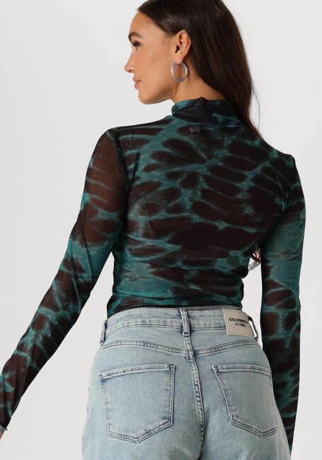 Grüne COLOURFUL REBEL Top NEYO ANIMAL MESH TURTLENECK TOP - large