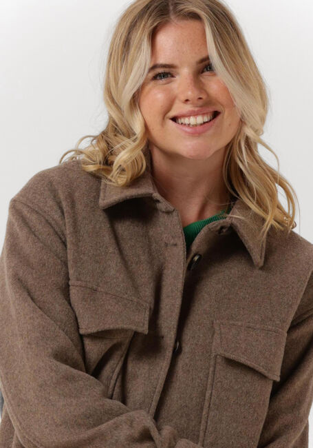Braune OBJECT Mäntel ELLA WOOL COAT - large