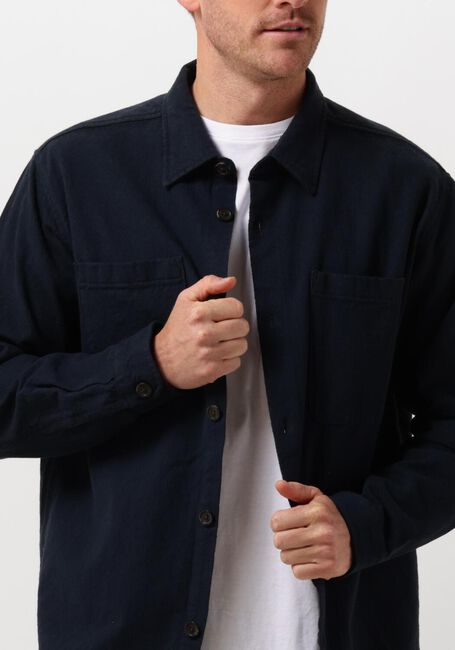 Dunkelblau SELECTED HOMME Overshirt SLH-HEAVY TWILL OVERSHIRT LS - large