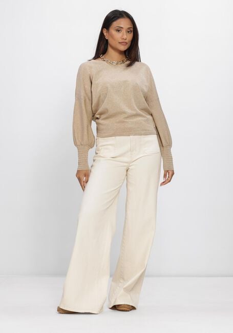 Camelfarbene NUKUS Pullover JORIEN PULLOVER LUREX - large