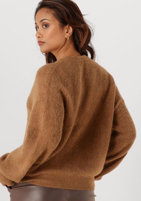 Camelfarbene MSCH COPENHAGEN Pullover MSCHGUSTEL HOPE PULLOVER - large