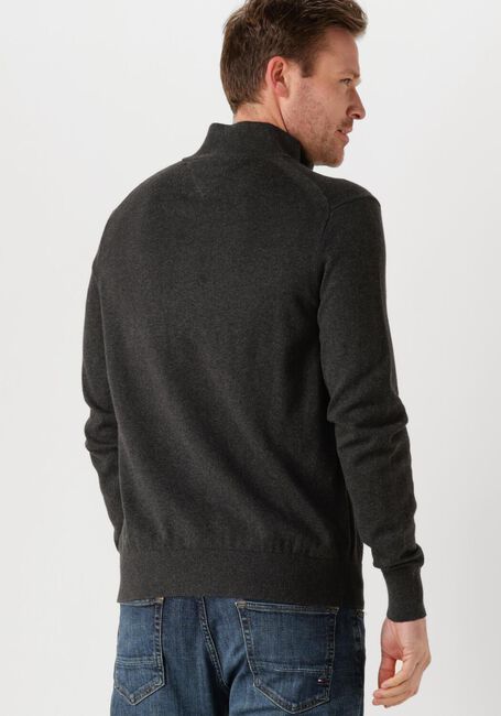 Dunkelgrau TOMMY HILFIGER Pullover PIMA ORG CTN CASHMERE ZIP MOCK - large