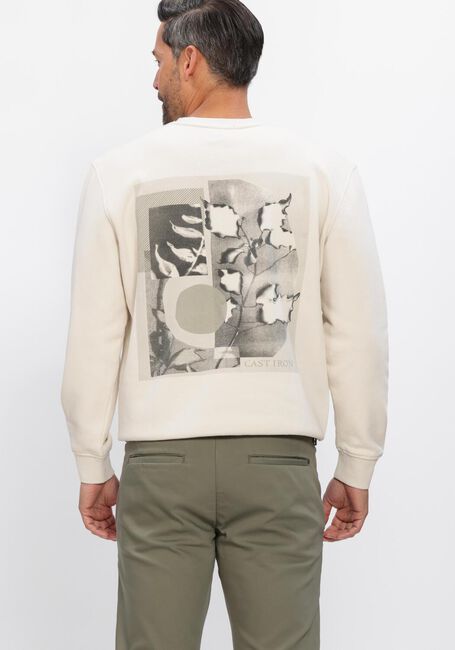 Ecru CAST IRON Sweatshirt RELAXED FIT GRAPHIC - large