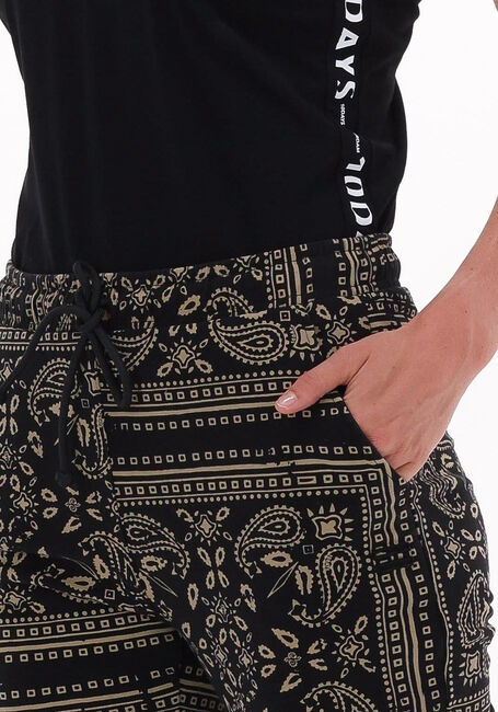 Schwarze 10DAYS Jogginghose CROPPED JOGGER PAISLEY - large