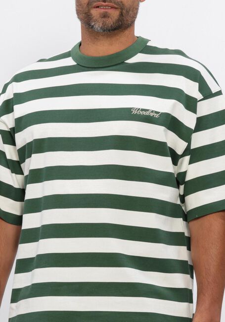 Mehrfarbige/Bunte WOODBIRD T-shirt WBBEAM STRIPE TEE - large