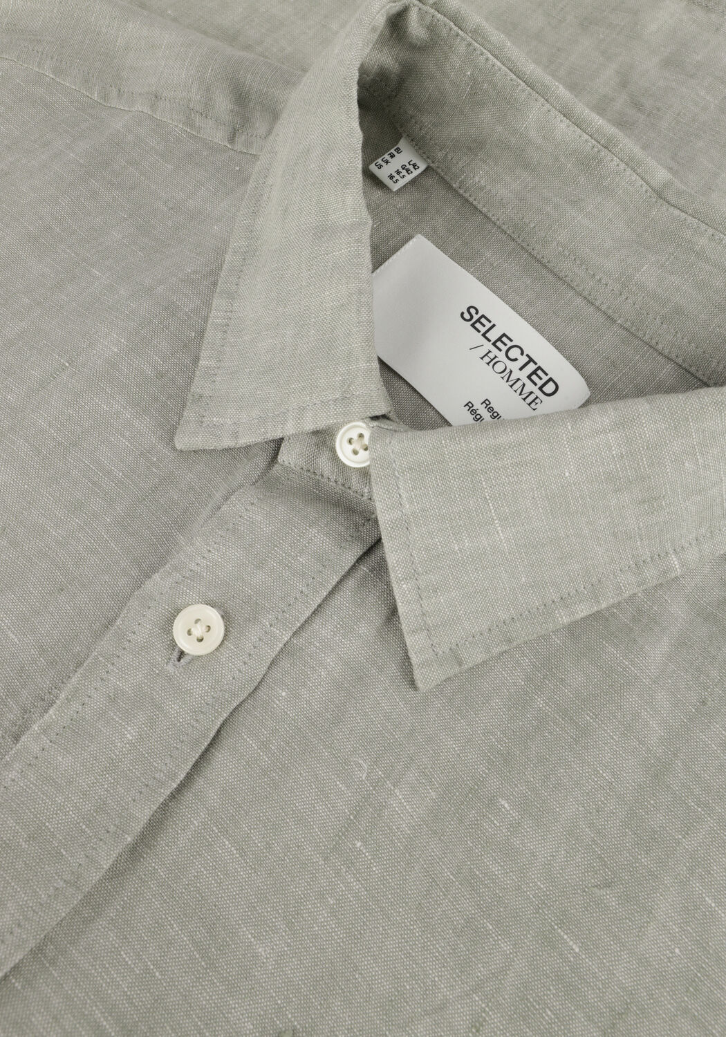 Gr&uuml;ne SELECTED MEN Casual-Oberhemd SLHREGKYLIAN MIX LS SHIRT - large