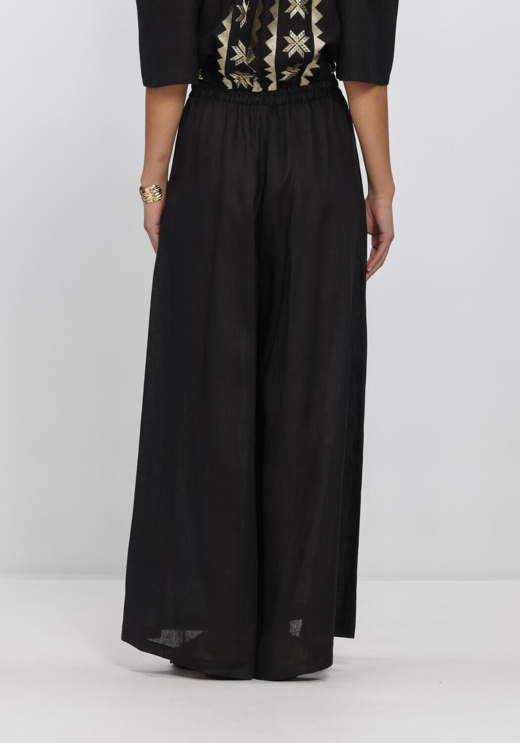 Schwarze GREEK ARCHAIC KORI Weite Hose S26K-1001013 - large