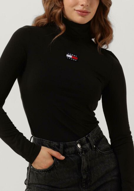 Schwarze TOMMY JEANS Tops & T-shirts OTHER KNIT LONGSLEEVE - large