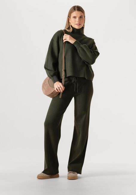 Dunkelgrün MSCH COPENHAGEN Weite Hose MSCHTHAMIRA PANTS - large