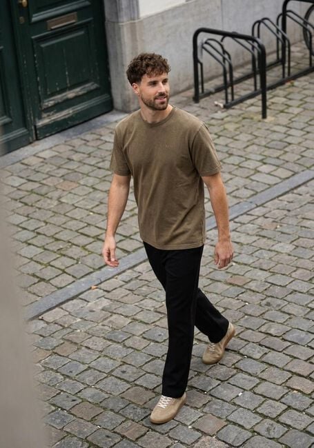 Olive FOR&Eacute;T T-shirt OAK FADED WASH T-SHIRT - large