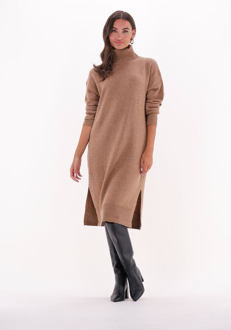 Camelfarbene VANESSA BRUNO Midikleid VERNA DRESS - large