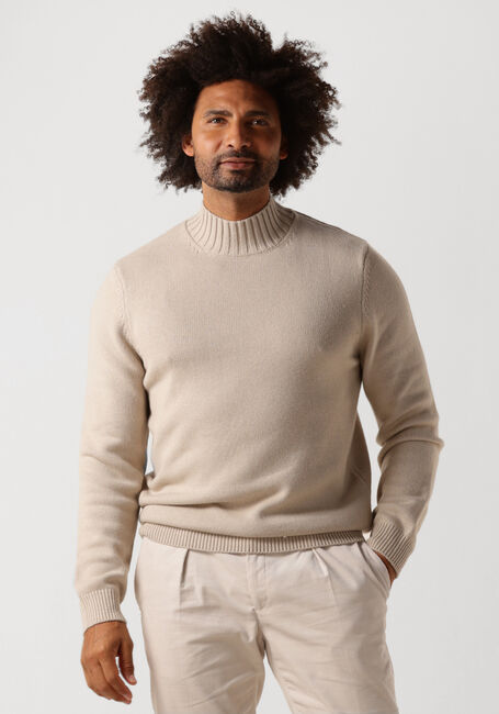 Beige PROFUOMO Rollkragenpullover PULLOVER MOCK NECK - large