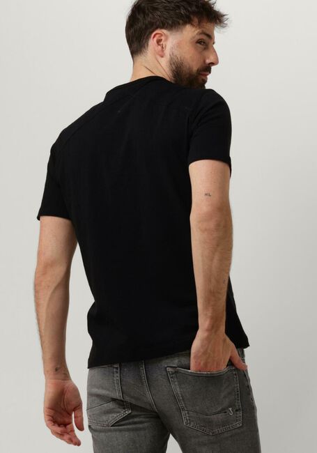 Schwarze CAST IRON T-shirt SHORT SLEEVE R-NECK ORGANIC COTTON SLUB ESSENTIAL - large
