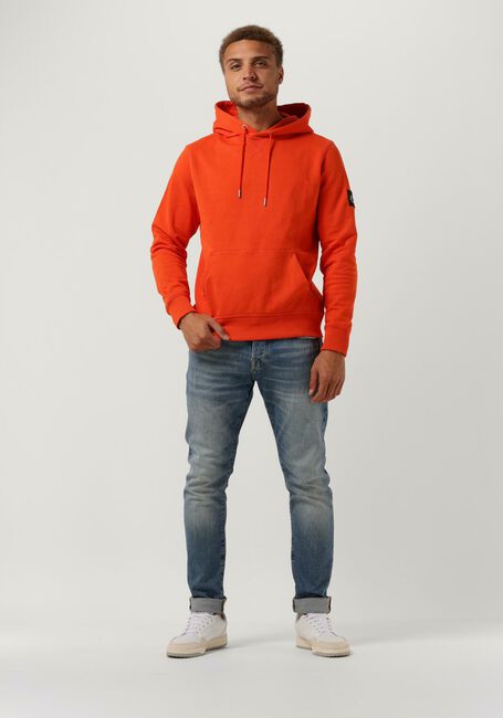 Orangene CALVIN KLEIN Sweatshirt MONOLOGO SLEEVE BADGE HOODIE - large