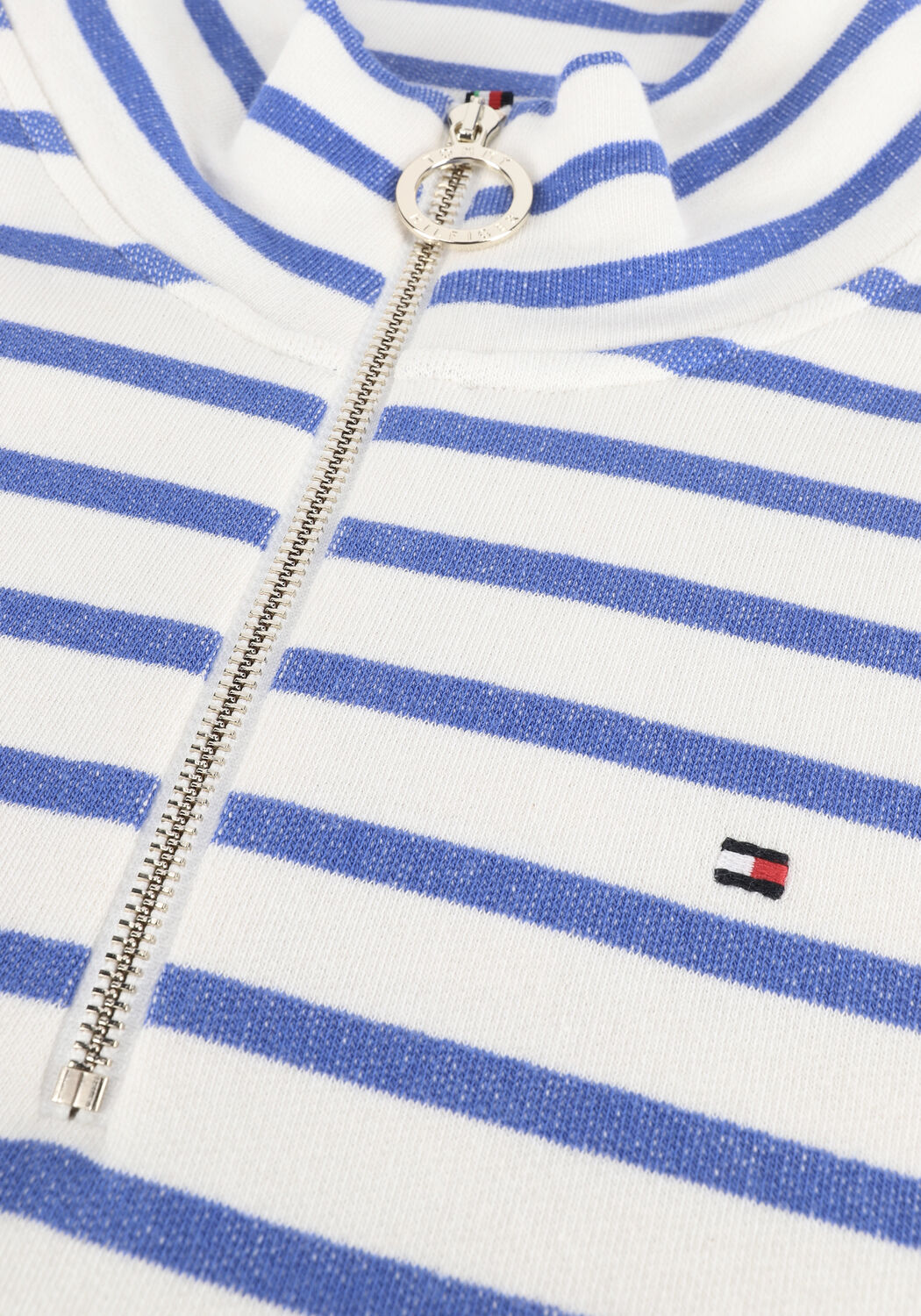 Blaue TOMMY HILFIGER Minikleid RLX STP HALF-ZIP KNEE DRESSO - large