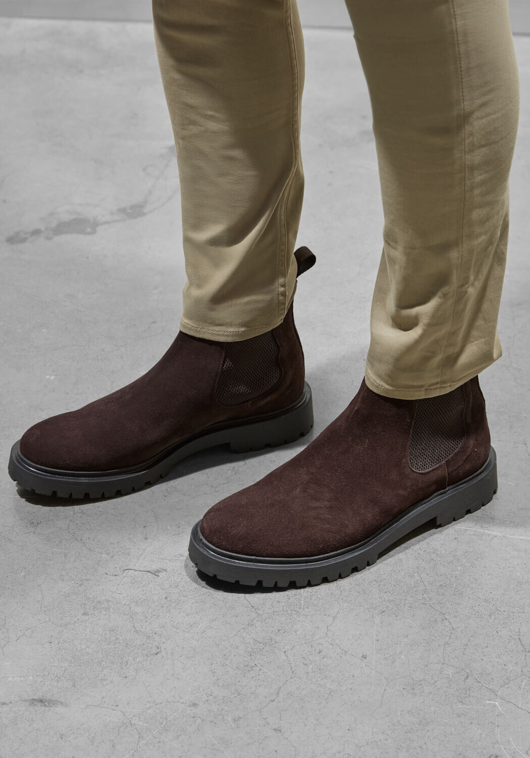 Braune STEFANO LAURAN Chelsea Boots 7327 - medium