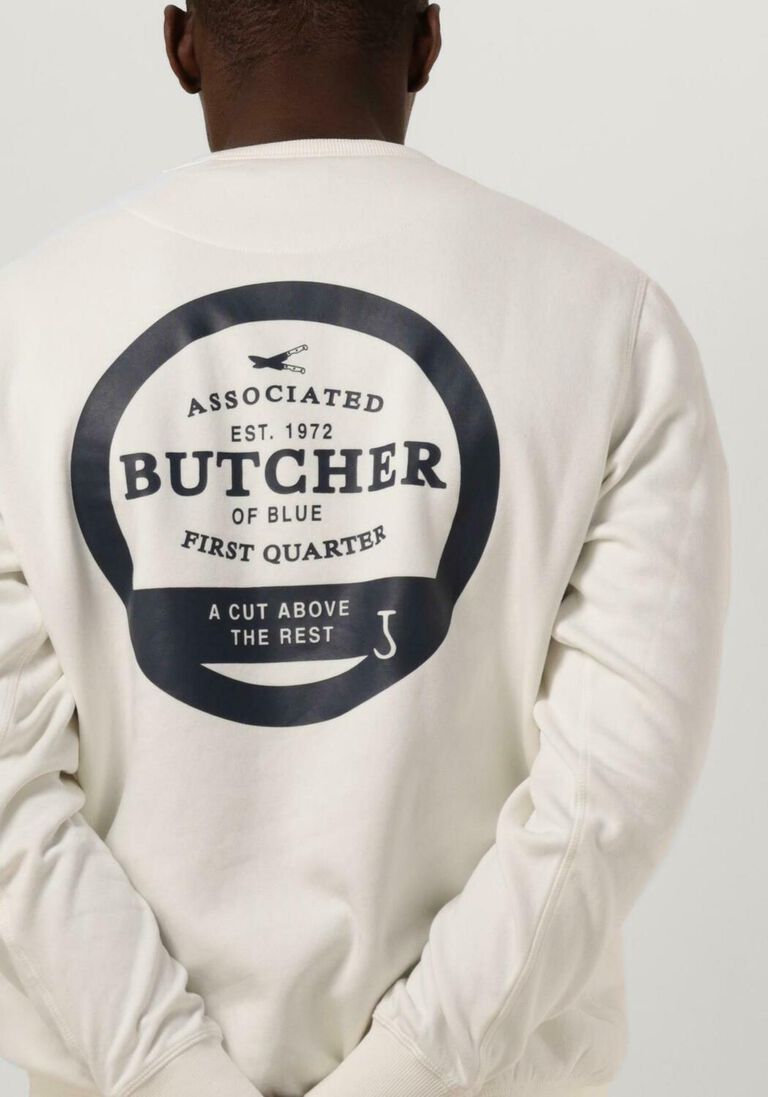weiße butcher of blue pullover army cut crew IV7548