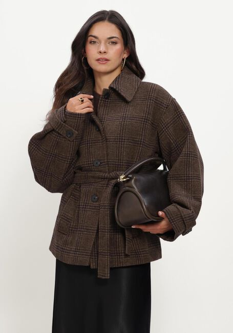 Braune MSCH COPENHAGEN Jack MSCHAMARANDA JACKET CHK - large