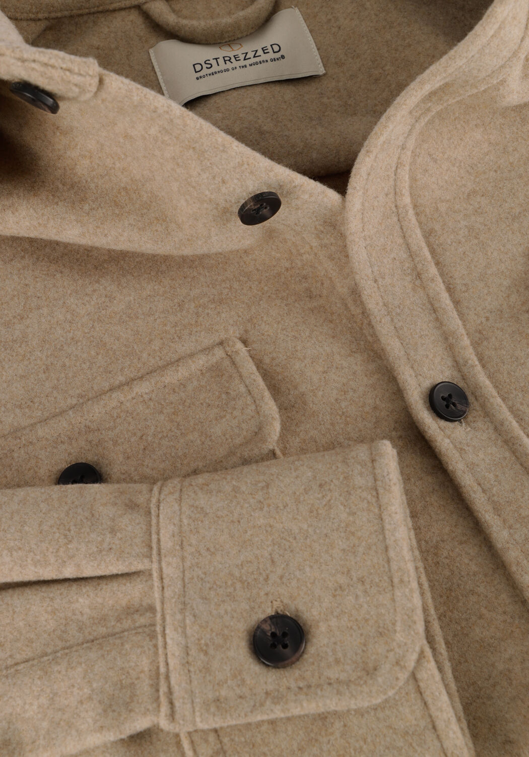 Braune DSTREZZED Overshirt ULRIK OVERSHIRT - large