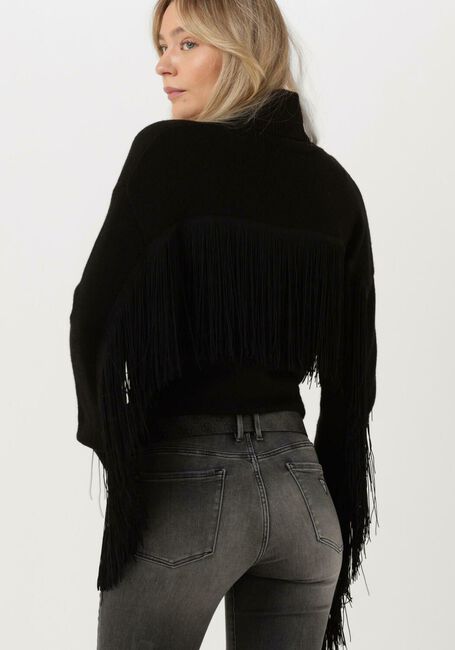 Schwarze GUESS Rollkragenpullover LEONIE ROLL NECK LS SWEATER - large