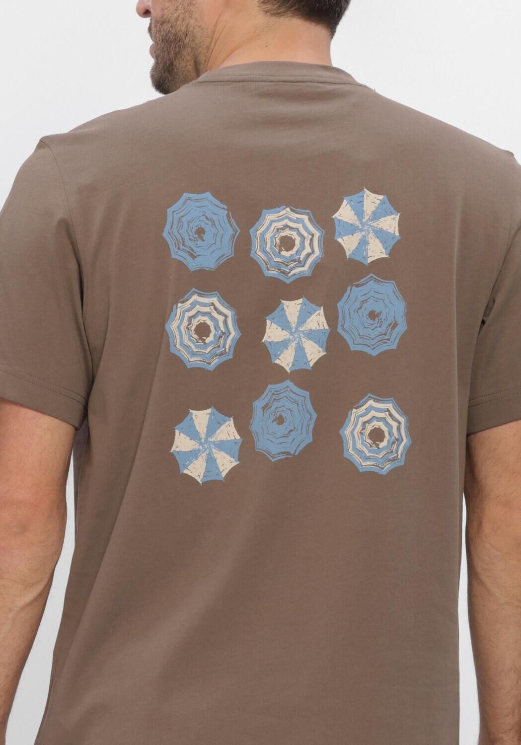 Braune SELECTED MEN Polos & T-Shirts SLHMAX GRAPHIC SS O-NECK TEE - large