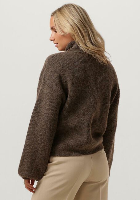 Braune GESTUZ Rollkragenpullover ALPHAGZ LS ROLLNECK NOOS - large
