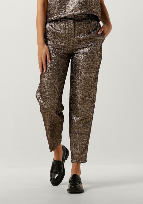 Goldfarbene SELECTED FEMME Hose SLFVIOLET-RIA MW CROPPED PANT - large