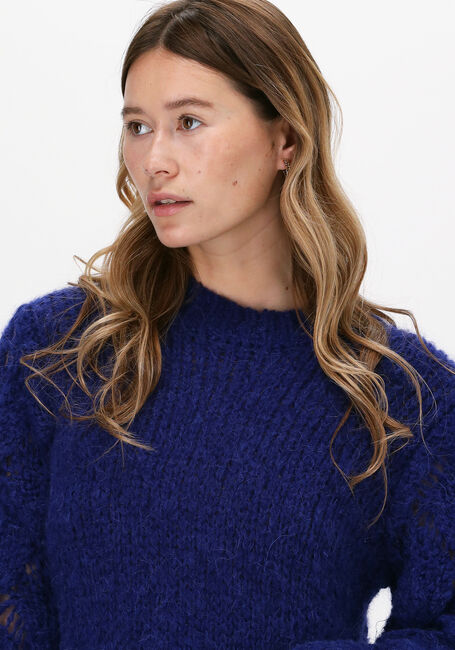 Blaue JUST FEMALE Midikleid SAGTA KNIT DRESS - large